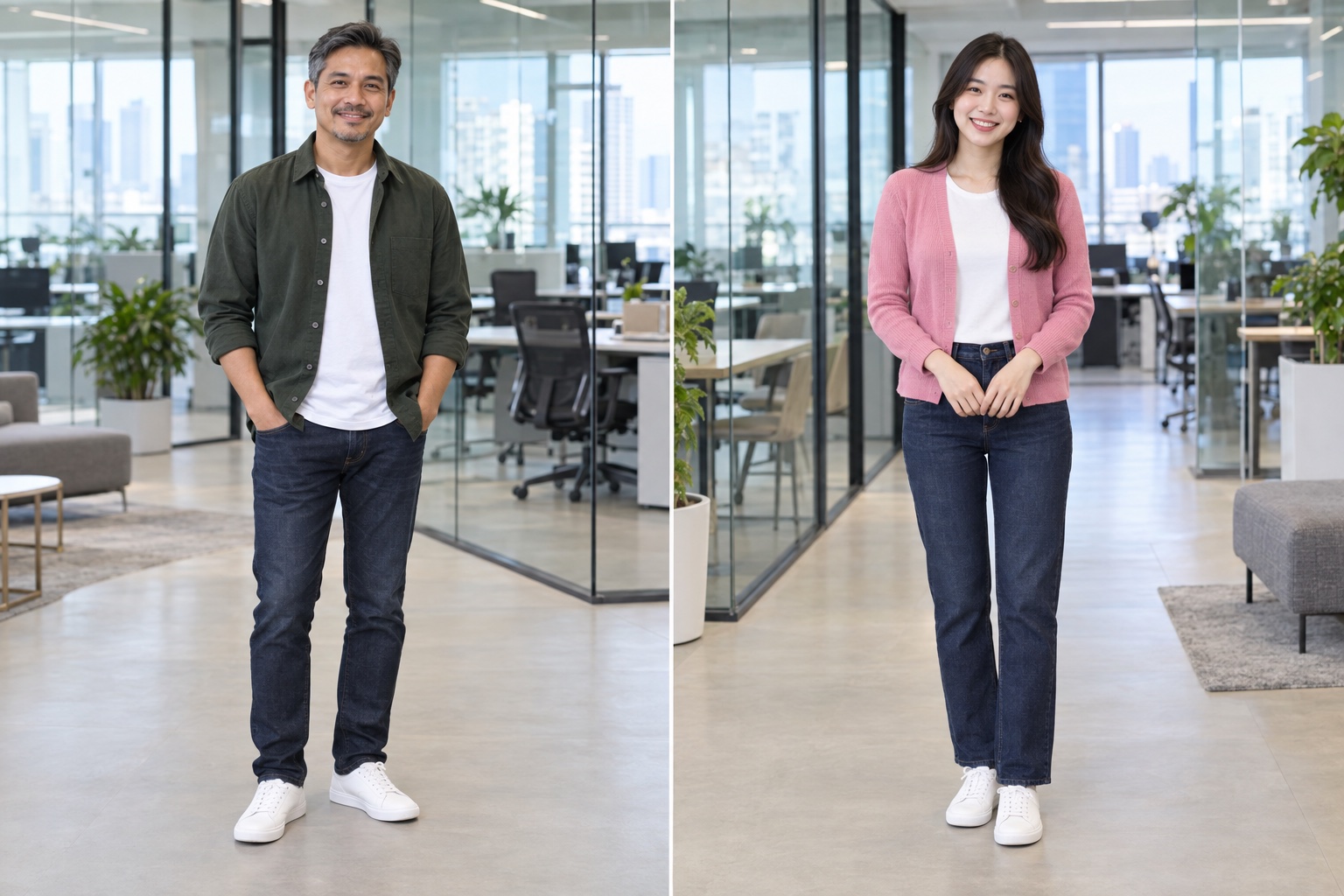 Overshirt + tee + neat jeans